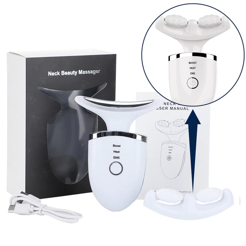 Neck Face Massagers anti Wrinkle Lifting 3 Colors Led Photon Therapy Skin Tighten Reduce Double Chin Beauty Device Skin Care