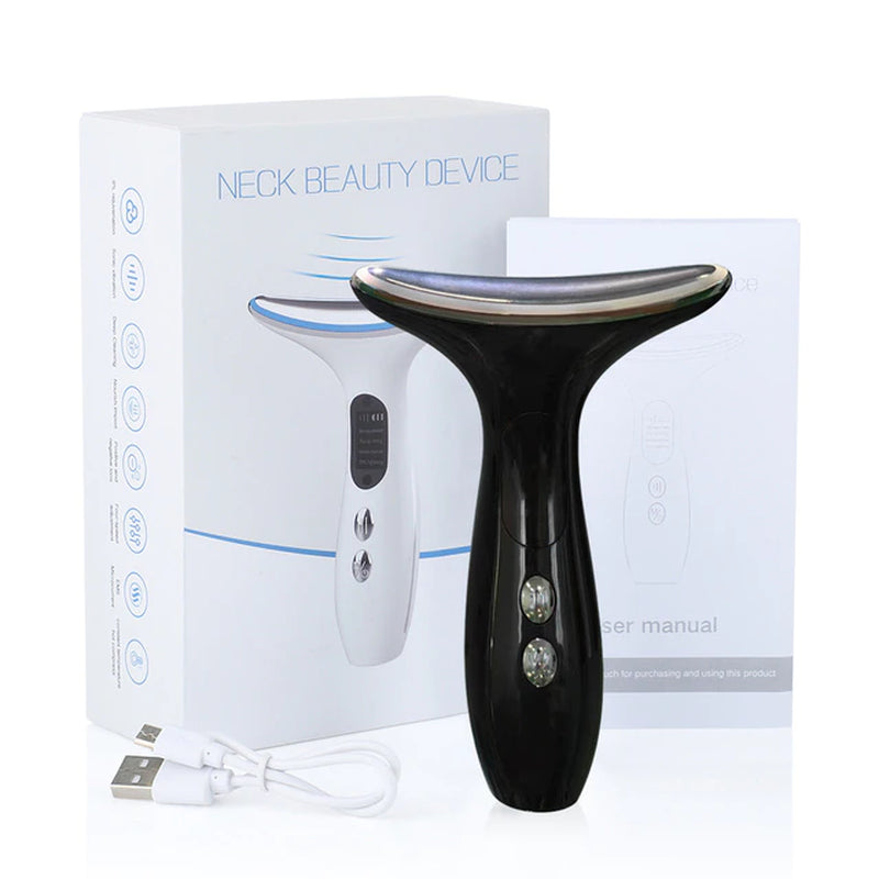 Neck Face Massagers anti Wrinkle Lifting 3 Colors Led Photon Therapy Skin Tighten Reduce Double Chin Beauty Device Skin Care