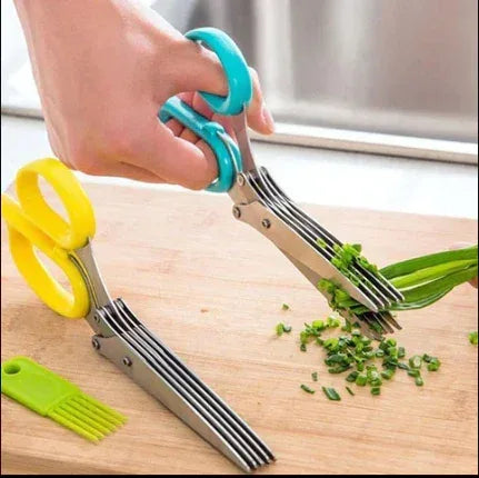 MULTI-BLADE HERB SCISSORS - odusly.com
