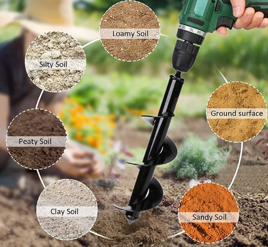 Gardening Drill Bit Planter Auger