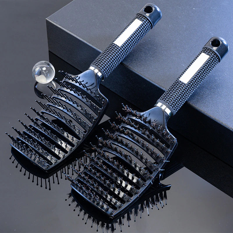 Hair Brush Scalp Massage Comb Hairbrush Bristle Nylon Women Wet Curly Detangle Hair Brush for Salon Hairdressing Styling Tools