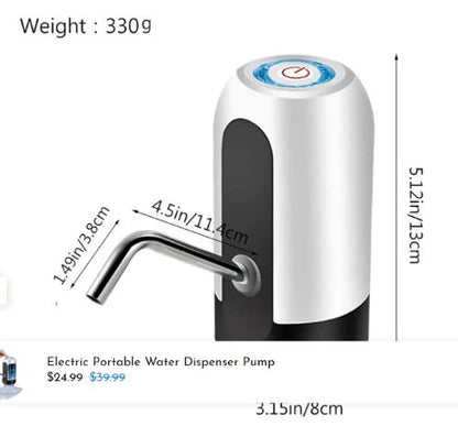 Electric Portable Water Dispenser Pump