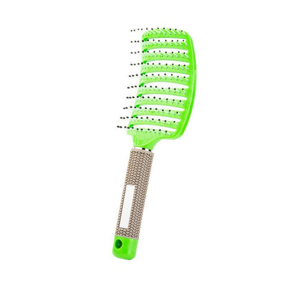 Hair Brush Scalp Massage Comb Hairbrush Bristle Nylon Women Wet Curly Detangle Hair Brush for Salon Hairdressing Styling Tools