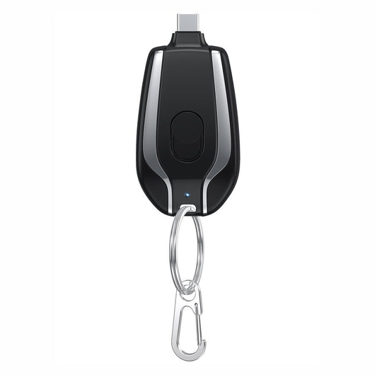 Keychain Mini Power Bank Portable Power Bank Mini Powerbank for Iphone Android TYPE-C Emergency Power 1500Mah Dropshipping