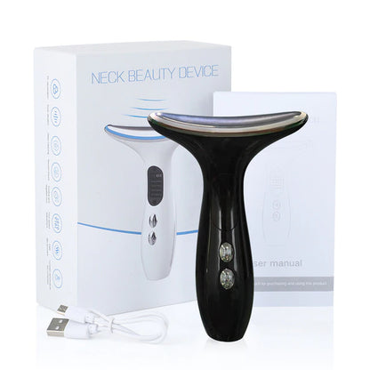 Neck Face Massagers anti Wrinkle Lifting 3 Colors Led Photon Therapy Skin Tighten Reduce Double Chin Beauty Device Skin Care