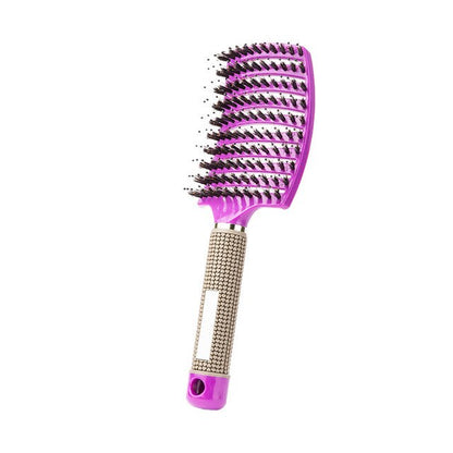 Hair Brush Scalp Massage Comb Hairbrush Bristle Nylon Women Wet Curly Detangle Hair Brush for Salon Hairdressing Styling Tools